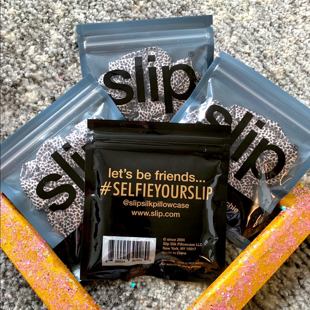 4 Leopard SLIP SCRUNCHIES 🐾